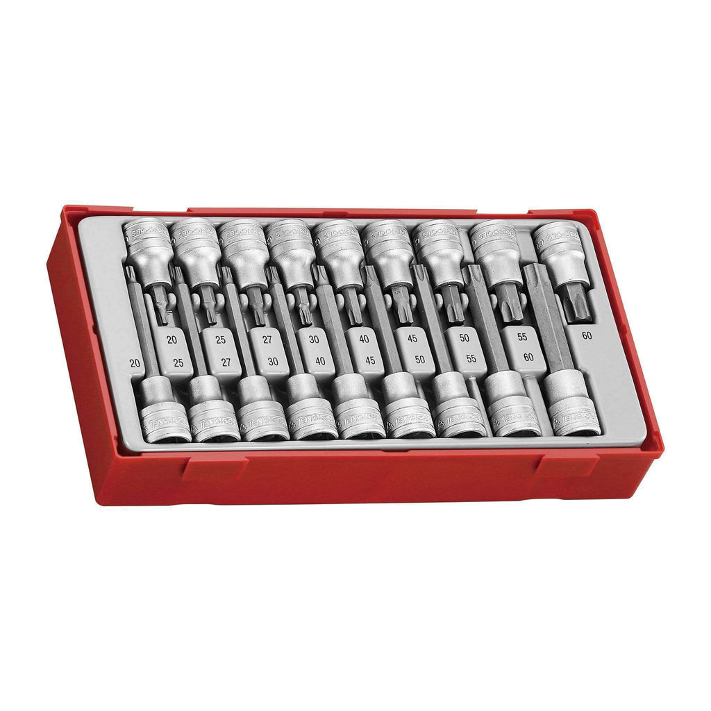 Teng Tools TTTX18 - 18 Piece 1/2 inch Drive TX Bit Socket Set - Teng Tools USA