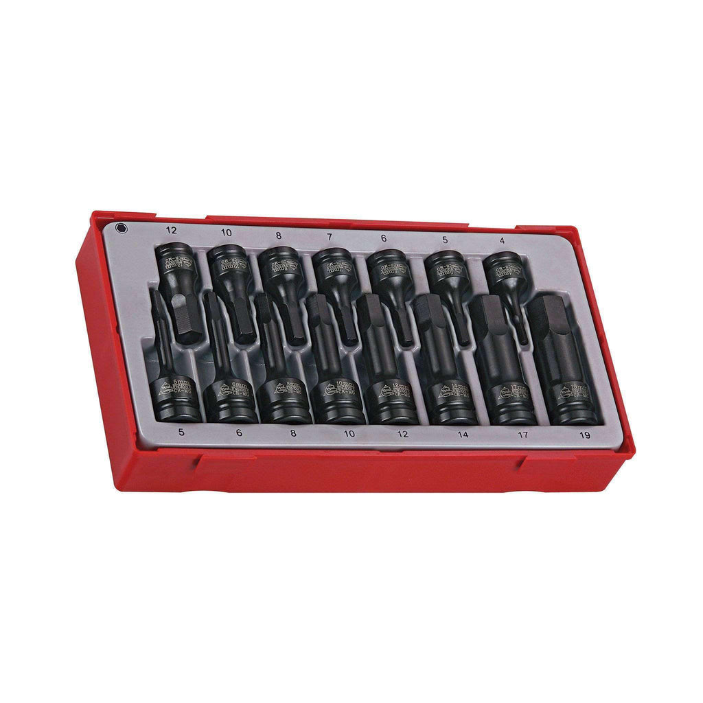 Teng Tools - 15 Piece 3/8 inch-1/2 inch Drive Impact Hex Bit Set - TEN-O-TT9015HX - Teng Tools USA