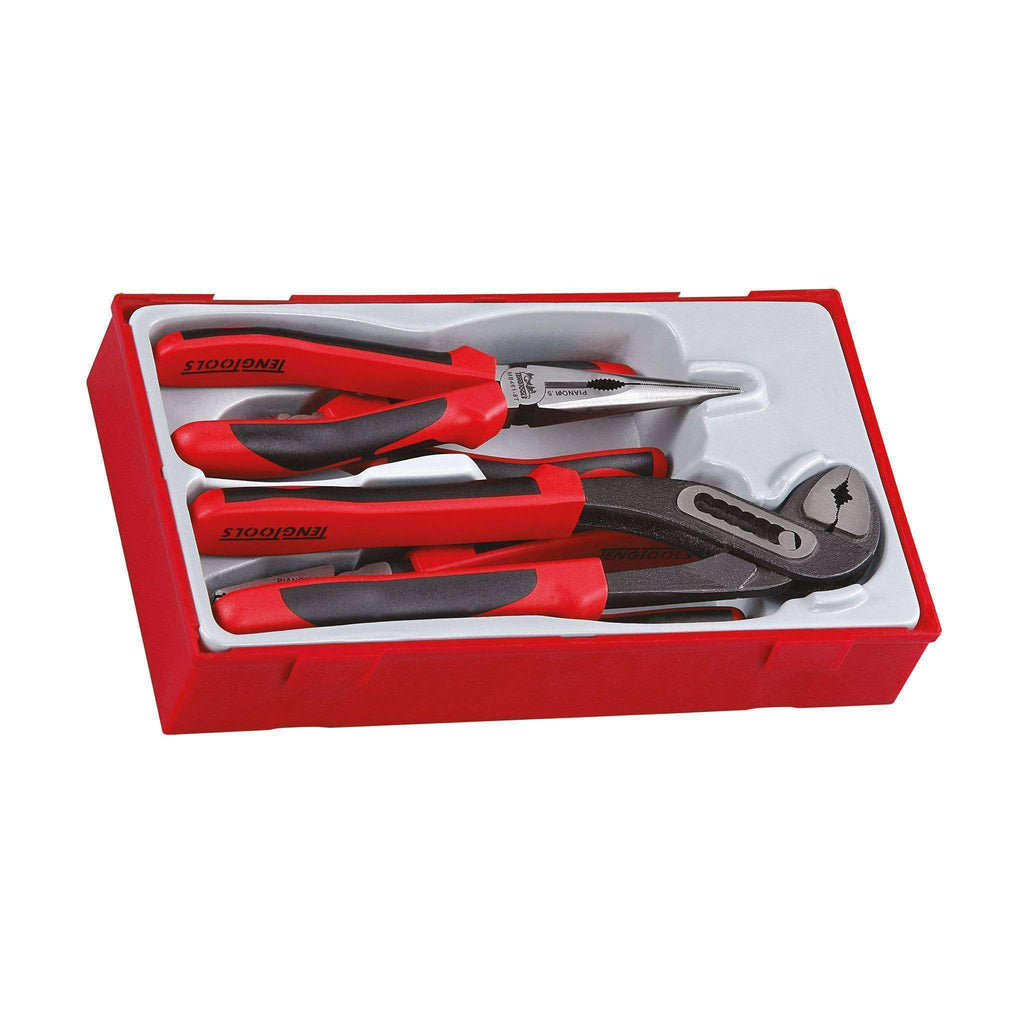 Teng Tools - 4 Piece TPR Grip Mega Bite Pliers Set -TEN-O-TT440T - Teng Tools USA