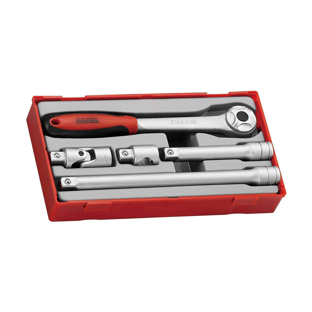 Teng Tools TT1205 - 5 Piece 1/2 inch Drive Ratchet and Accessories Set - Teng Tools USA