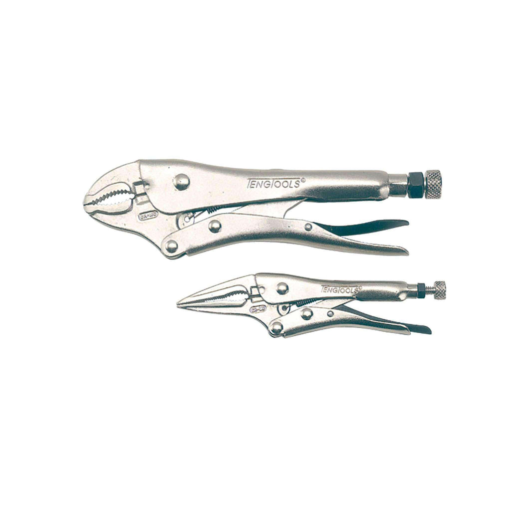 Teng Tools - 2 Piece Power Grip Locking Pliers Set - TEN-O-402 - Teng Tools USA