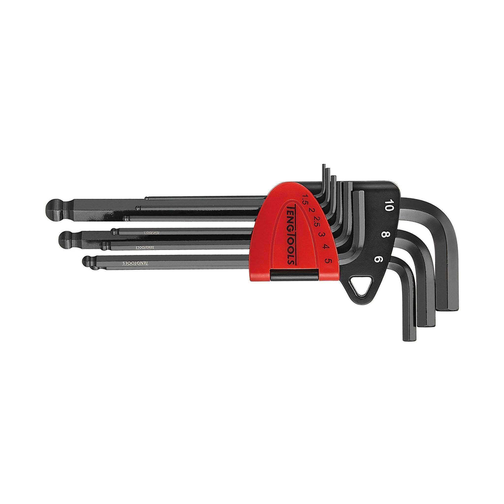 Teng Tools 1499MM-  9 Piece Metric Hex Key Set -Chrome Moly - Teng Tools USA