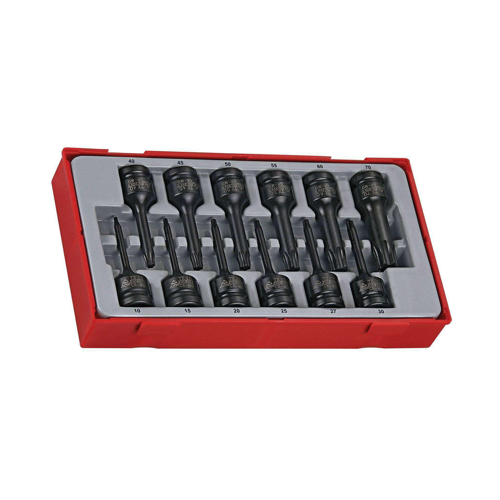 Teng Tools - 12 Piece 1/2 inch Drive Impact TX Bit Socket Set - TEN-O-TT9212TX - Teng Tools USA