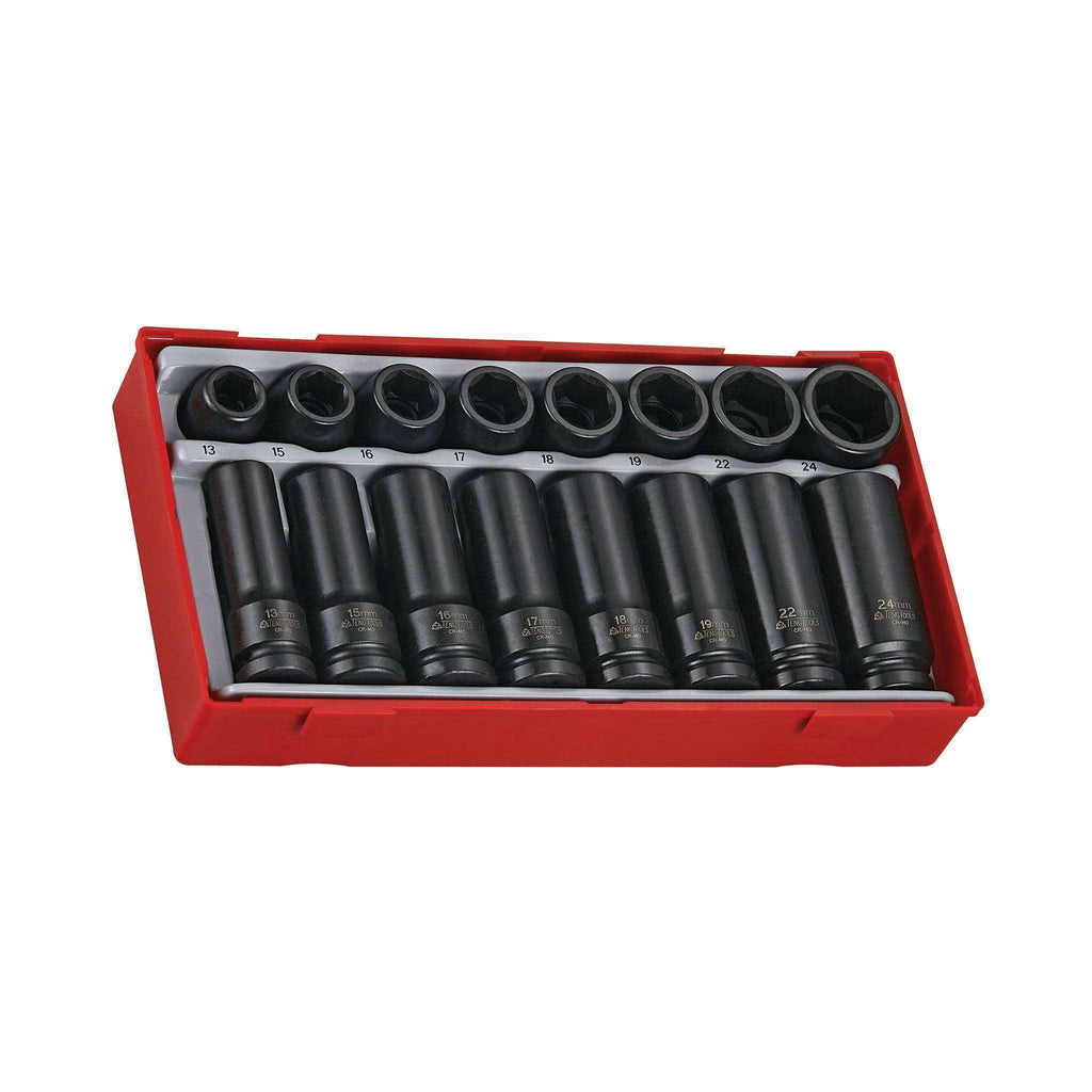 Teng Tools - 16 Piece 1/2 inch Drive Impact Socket Set - TEN-O-TT9120D - Teng Tools USA