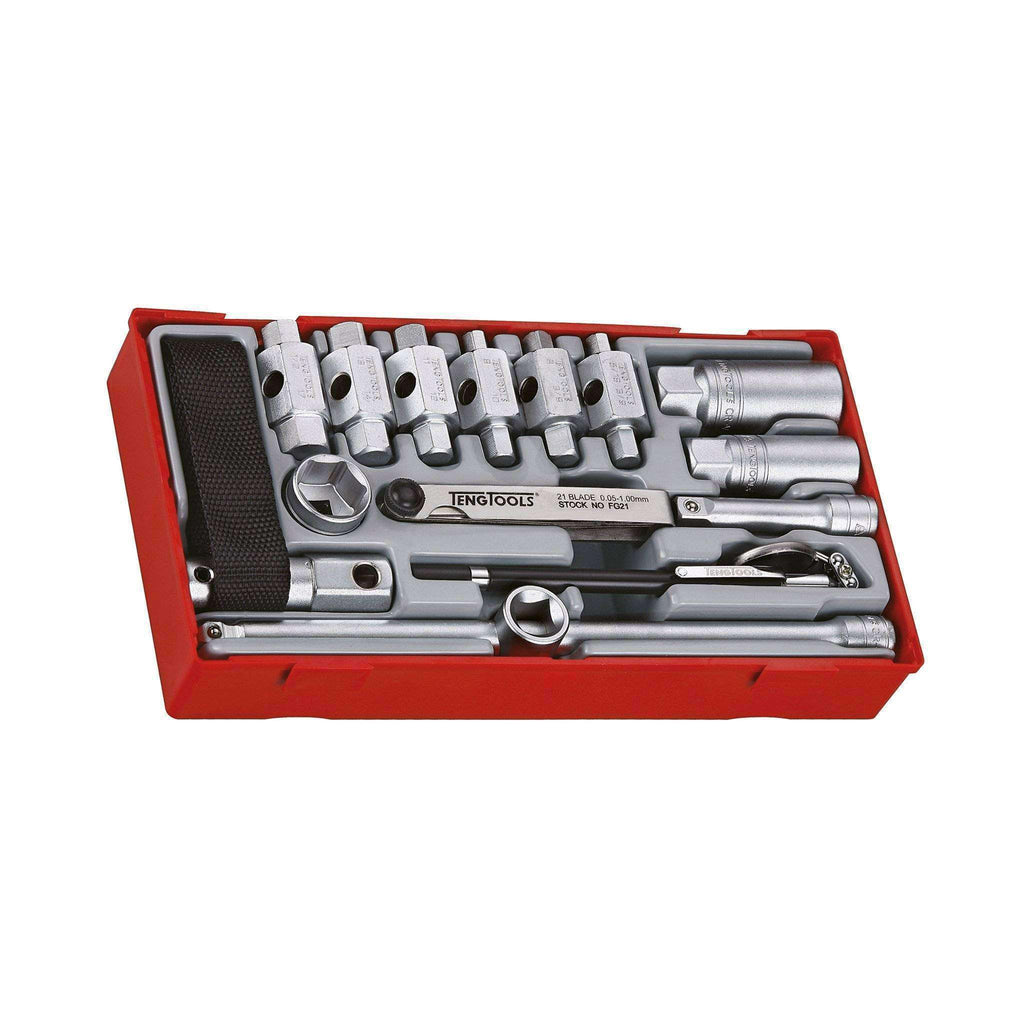 Teng Tools - 16 Piece Oil Service Set - TEN-O-TTOS16 - Teng Tools USA