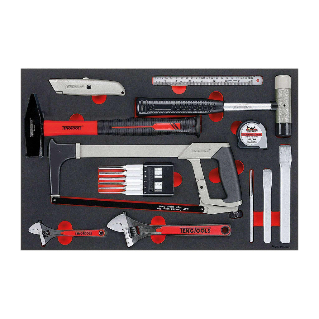 Teng Tools - 12 Piece General Service Tool Set - TEN-O-TTEPS12 - Teng Tools USA