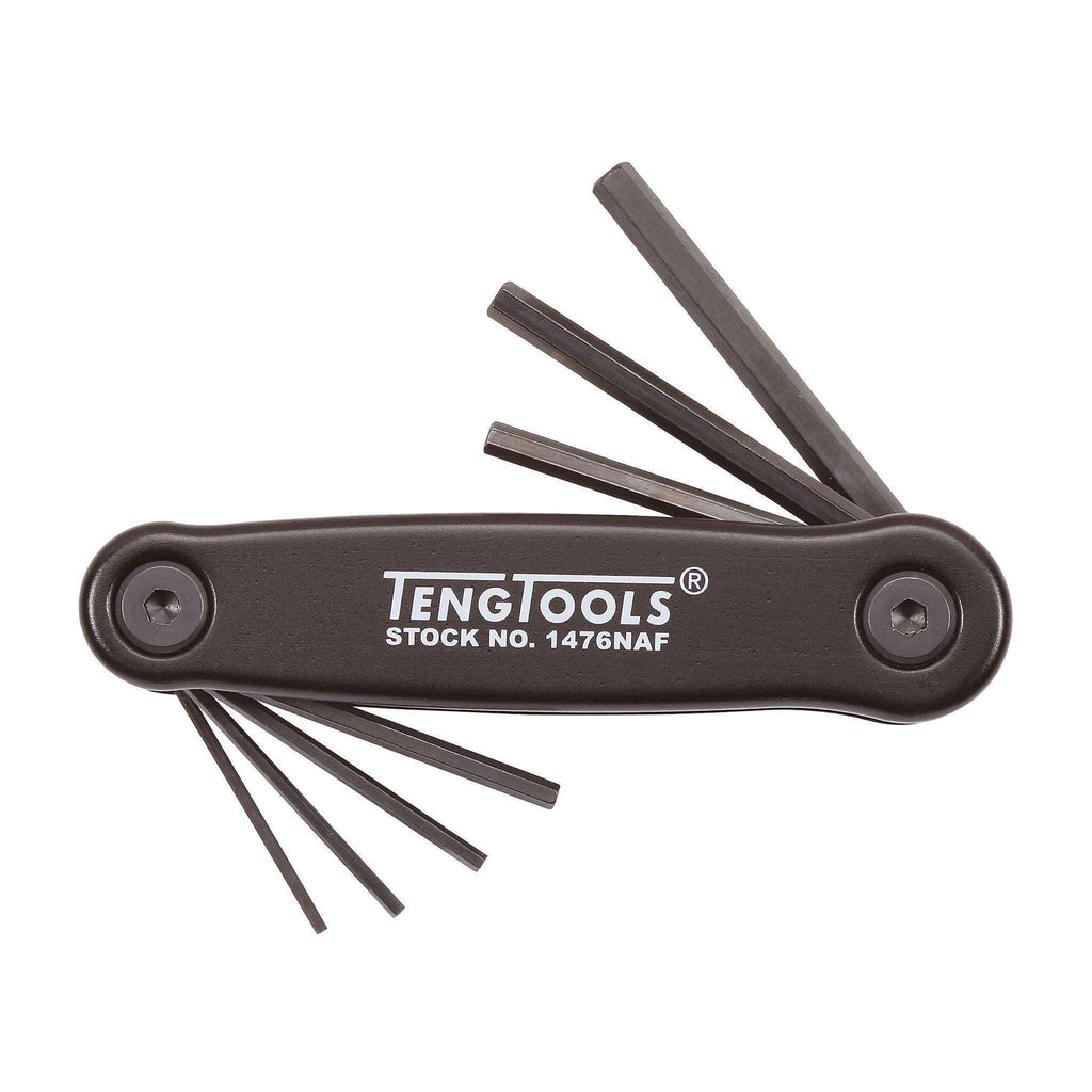 Teng Tools 1476NAF - 7 Piece SAE Retractable Hex Key Set - Teng Tools USA