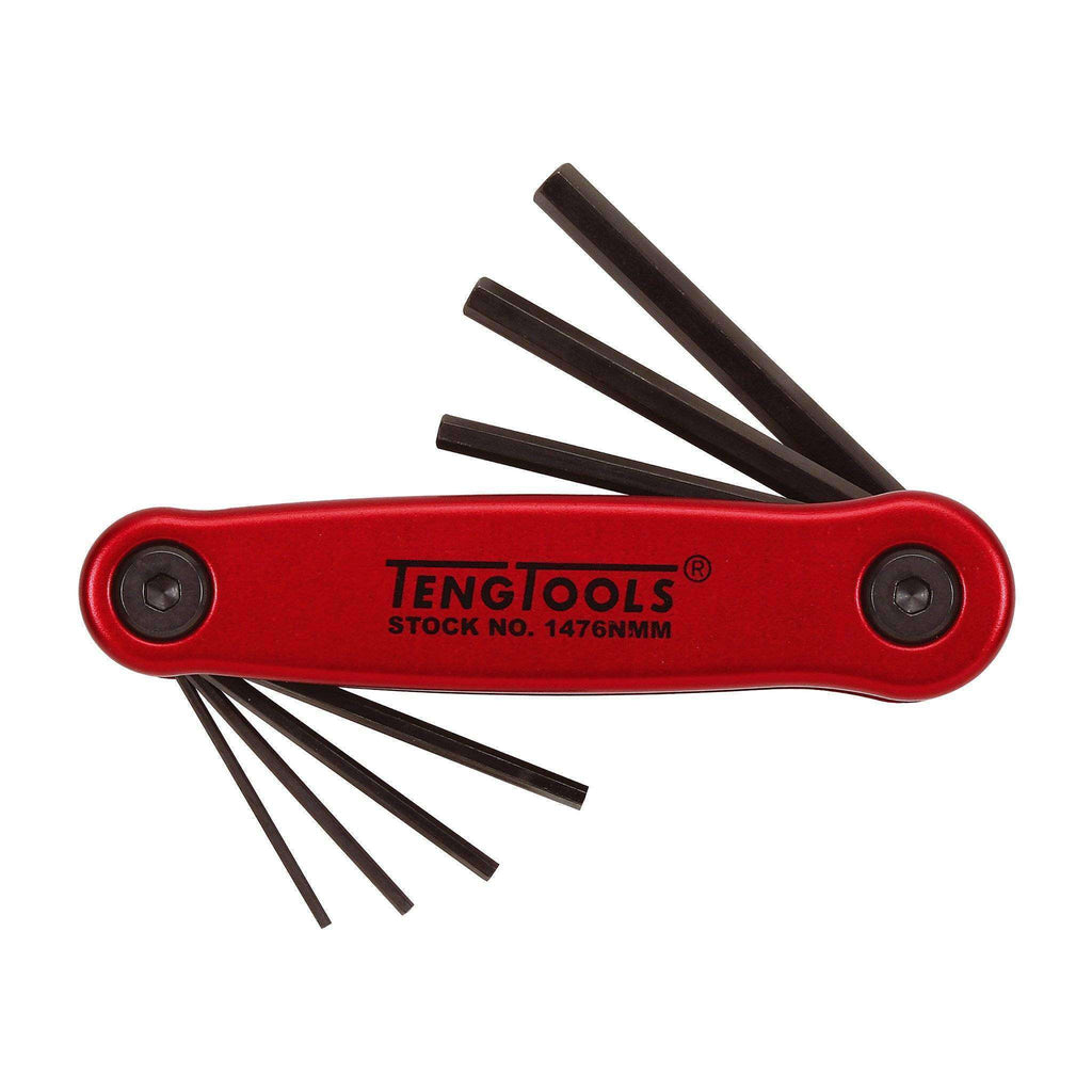 Teng Tools 1476NMM 7 Piece Metric Retractable Hex Key Set - Teng Tools USA