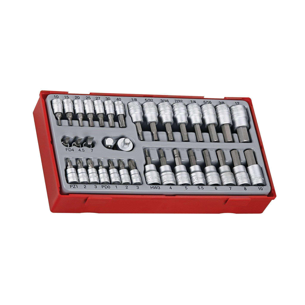 Teng Tools - 35 Piece 1/4 inch-3/8 inch Drive Socket Set - TEN-O-TTBS35 - Teng Tools USA