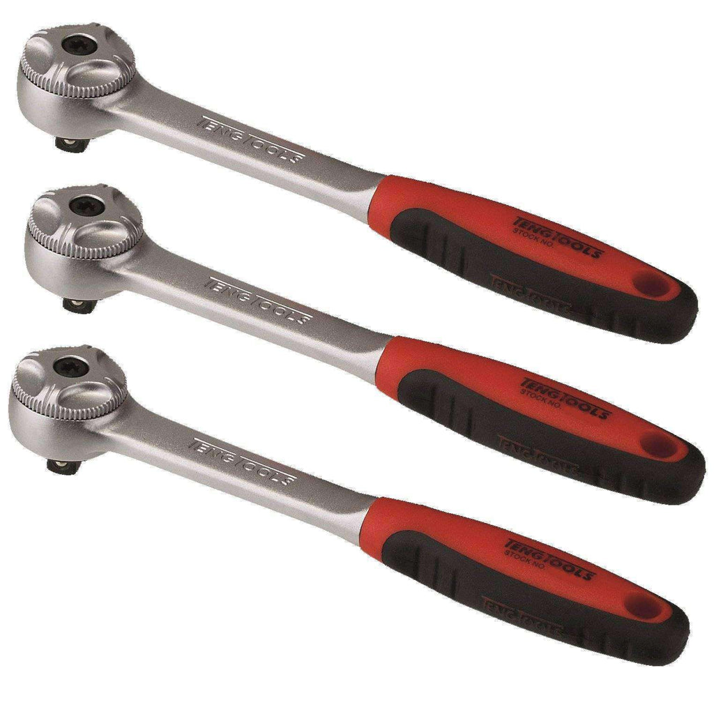 Teng Tools 3 Piece Mixed Drive 72 Teeth Ratchet Set - Teng Tools USA