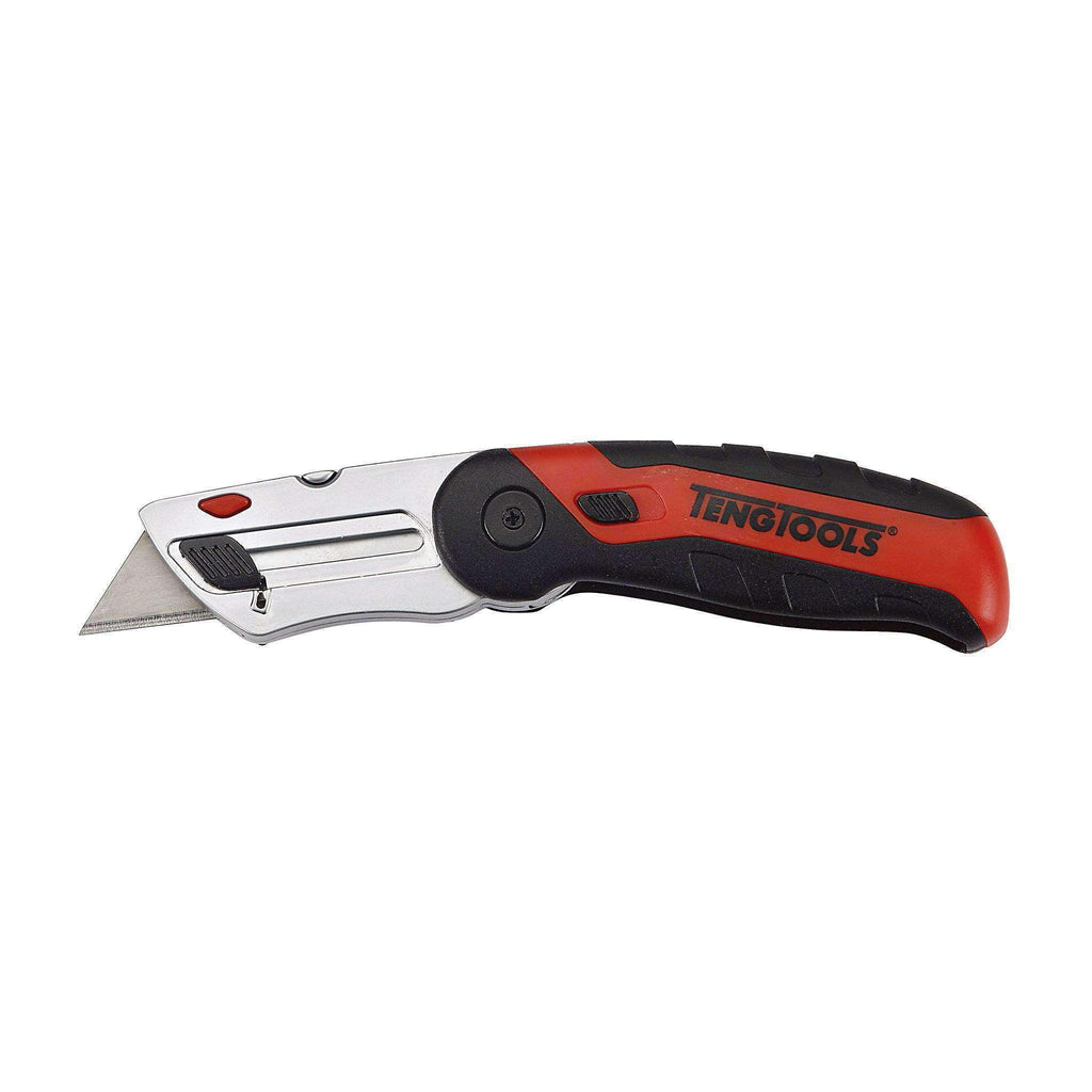 Heavy Duty Fixed Blade Folding Universal Utility Knife Box Cutter - Teng Tools 712 - Teng Tools USA