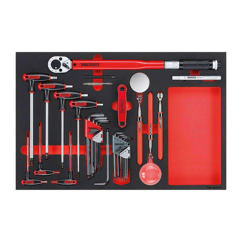 Teng Tools - 17 Piece Hex, Torque and Inspection Set in EVA - TEN-O-TTEX17 - Teng Tools USA