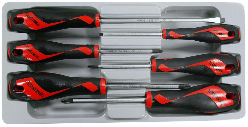 Teng Tools MD906N3 - 6 Piece Screwdriver Set (Flat,PH) - Teng Tools USA